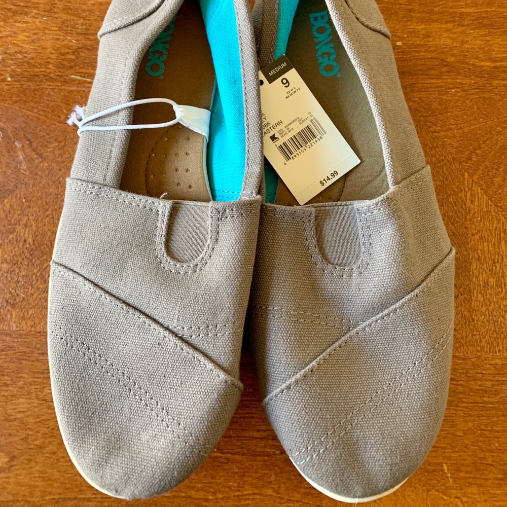 Bongo Grey Slip Ons